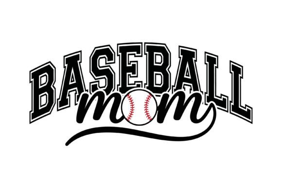 Baseball Mom Sports Typography Design for T-Shirt Graphics