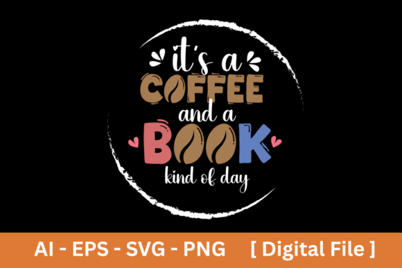 Coffee and Book Lover Embroidery Design for Real Projects