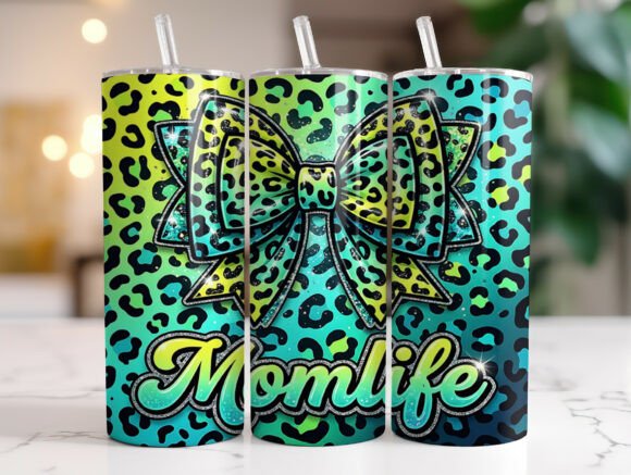 Leopard Print Bow Mom Life Tumbler Wrap Review