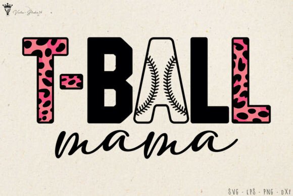 Leopard T Ball Mama SVG: A Sporty Graphic for Creative Sellers