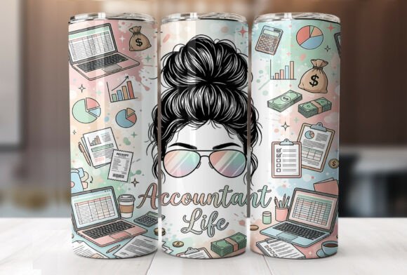 Mom Accountant Life 20oz Tumbler Wrap Graphic Review
