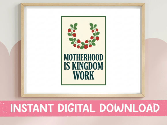 Motherhood Kingdom Poster SVG PNG: A Versatile Graphic Design Asset for T-Shirt Designs and More
