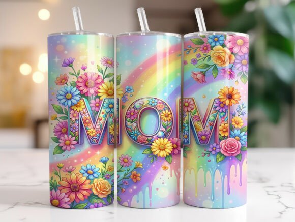 Mother’s Day Floral Mom Tumbler Wrap – A Versatile Graphic Design Asset for Branding