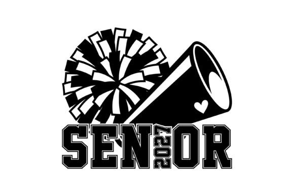 Senior 2026 Cheer Mom Spirit Graphics for T-Shirt Designs