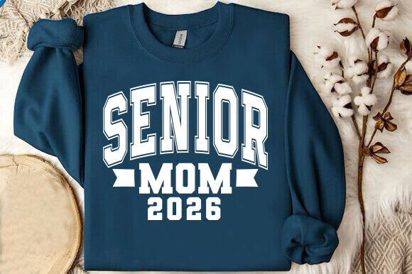 Senior Mom 2026 PNG: A Modern Graphic for T-Shirt Designs and Branding