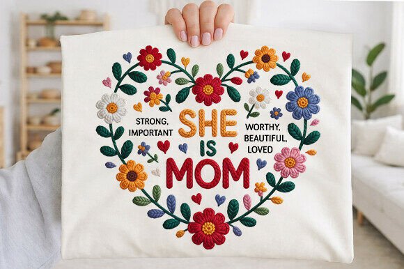 She Is Mom PNG for Mother’s Day: A Graphic Design Asset Review